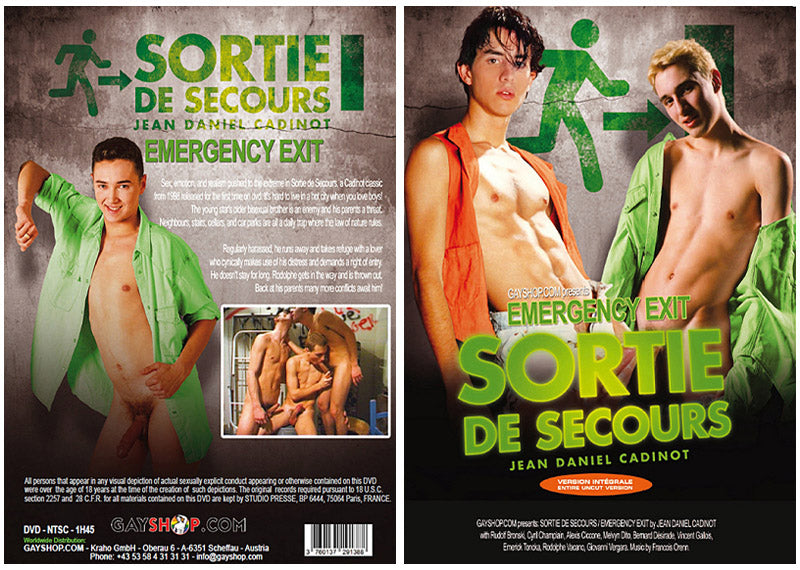 Sortie De Secours (Emergency Exit) Cadinot - Classic Gay Sealed DVD Active, Still in Production