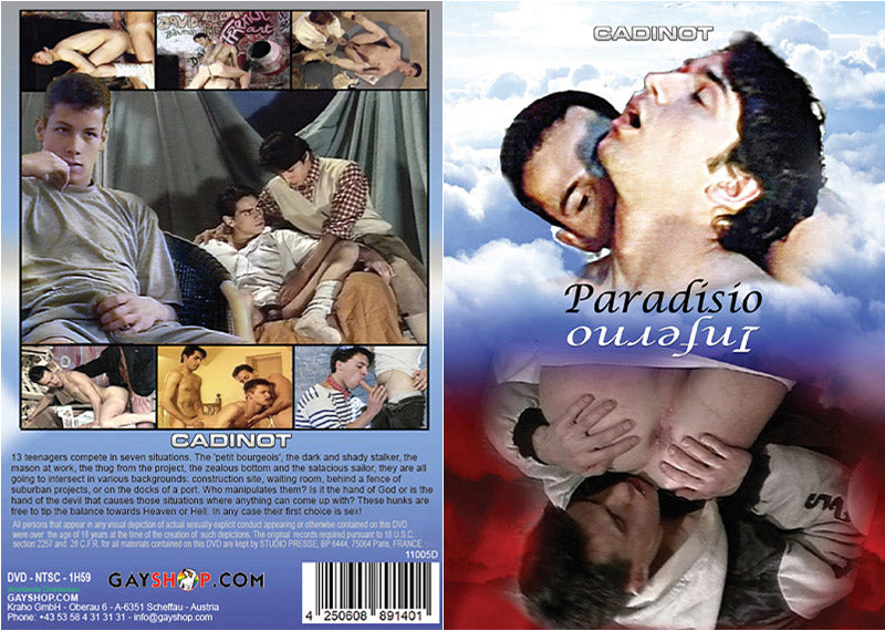 Paradisio Inferno Cadinot - Classic Gay Actve, Still in Production - Sealed DVD