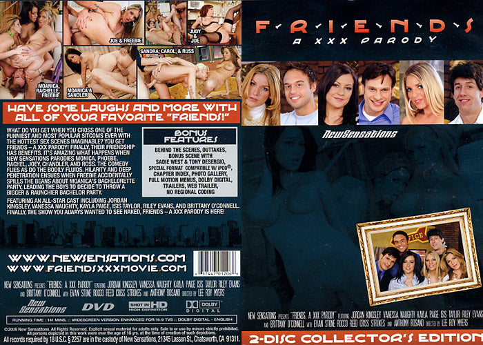 Friends: A XXX Parody (2 Disc Set) New Sensations - Parody Sealed DVD - Active Still in Production