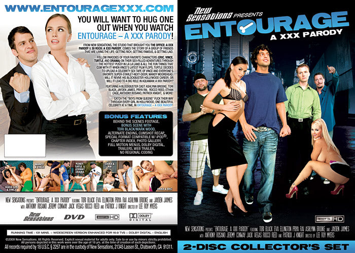 Entourage: A XXX Parody (2 Disc Set) New Sensations - Parody Sealed DVD - Active Still in Production