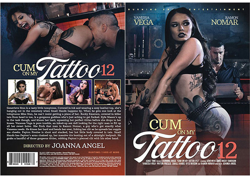 Cum On My Tattoo 12 Burning Angel Sealed DVD