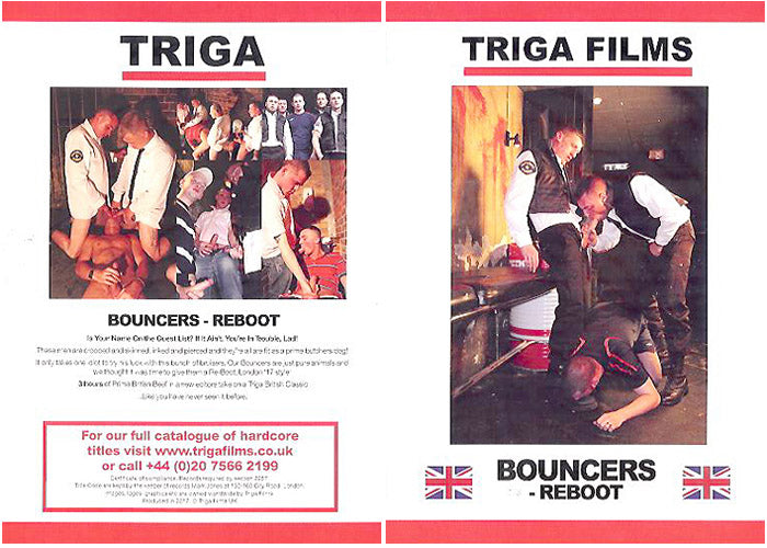 Bouncers Reboot Triga Films - Gay Sealed DVD Active, Still in Production