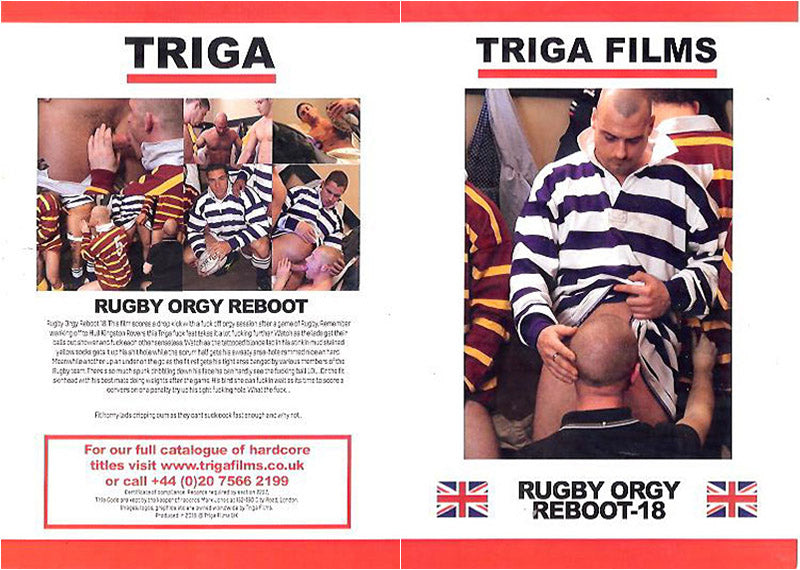 Rugby Orgy Reboot Triga Films - Gay Sealed DVD - Added 9/15