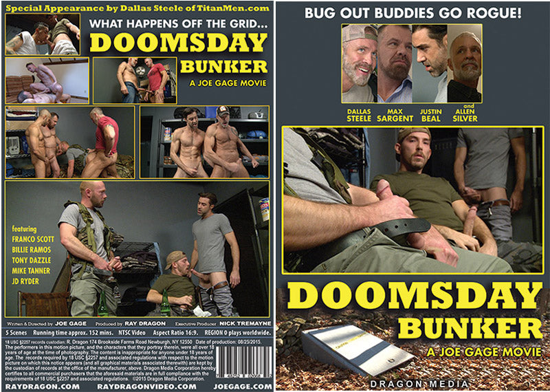 Doomsday Bunker Dragon Media - Gay Actve, Still in Production - Sealed DVD