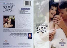 10 Secrets To Great Sex Sinclaire Institute Sealed DVD