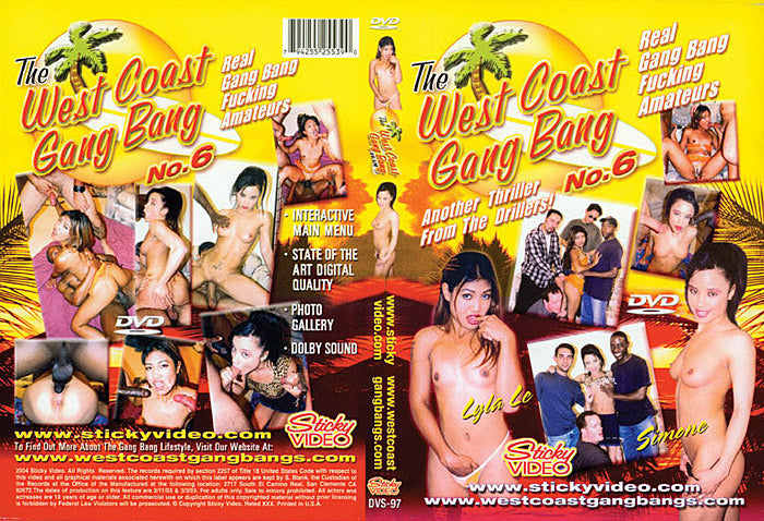 The West Coast Gang Bang Team 6 Sticky - Specialty Actve, Still in Production - Sealed DVD