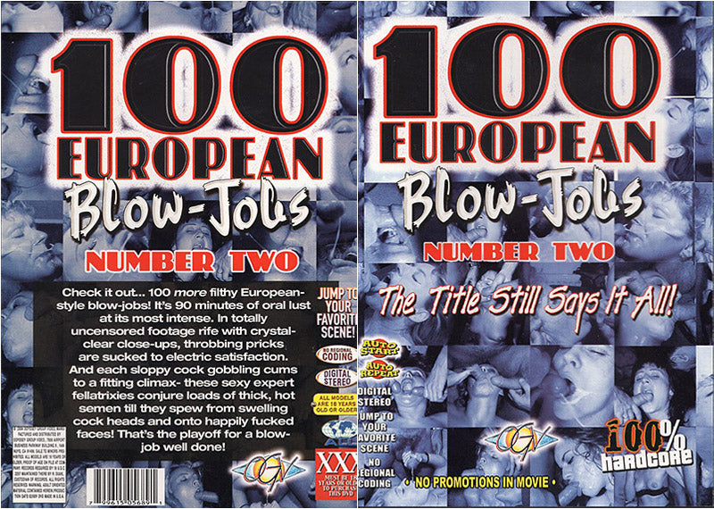 100 European Blow-Jobs 2 OGV - Classic Sealed DVD