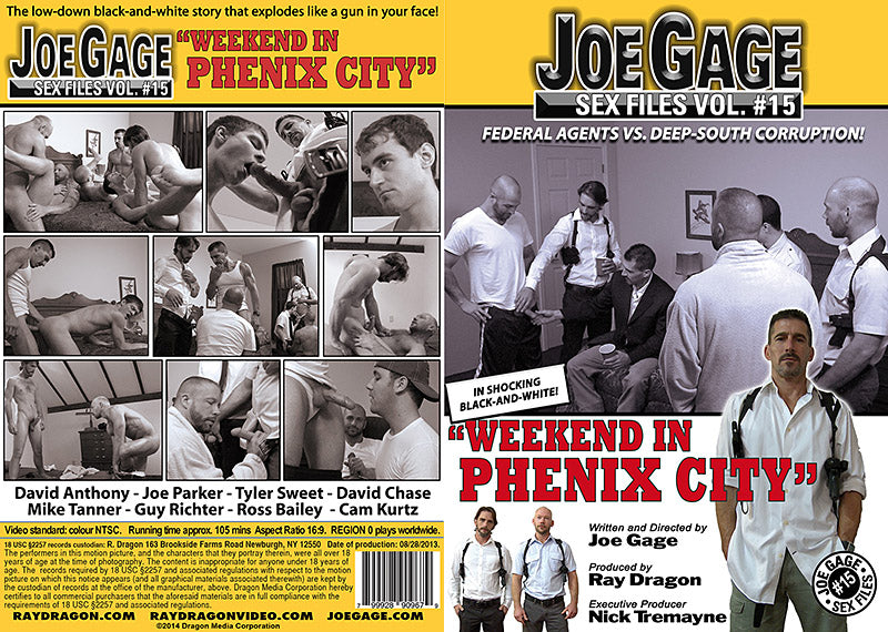 Joe Gage Sex Files 15: Weekend In Phenix City Dragon Media - Gay Sealed DVD - Added 9/15