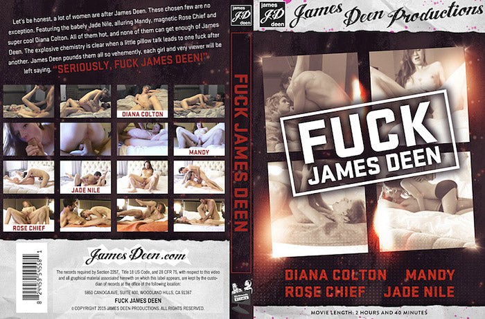 Fuck James Deen 1 James Deen - Gonzo Actve, Still in Production - Sealed DVD