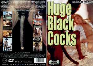 Huge Black Cocks Alpha Blue Archives Sealed DVD - Active Still in Production