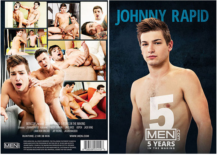 Johnny Rapid: 5 Years In The Making Men.com - Gay Sealed DVD - Added 9/15