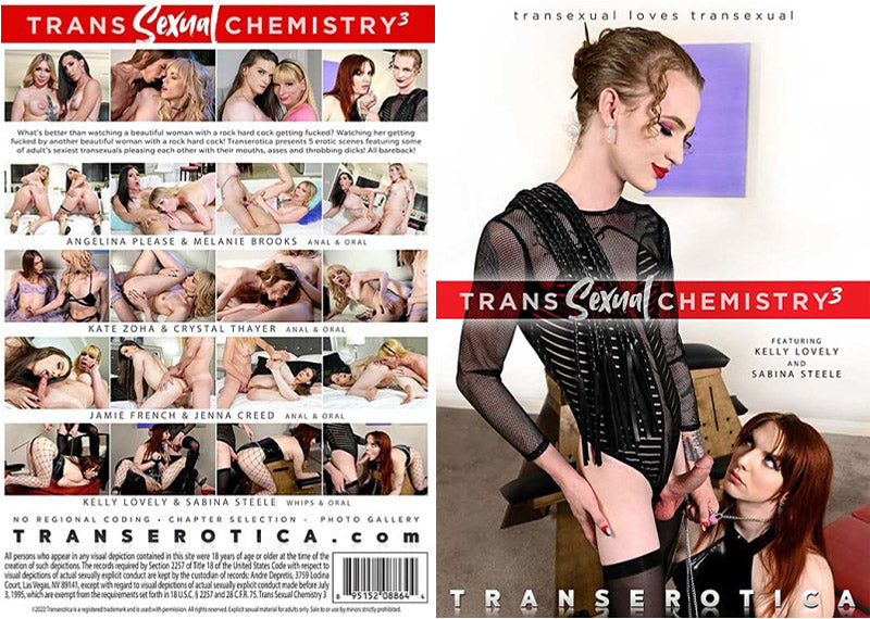 Trans Sexual Chemistry 3 Trans Erotica - New Sealed DVD Still Active