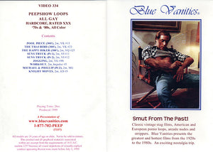 Gay Peepshow Loops 334: 1970's & 80's Blue Vanities - Classic Sealed DVD January Special