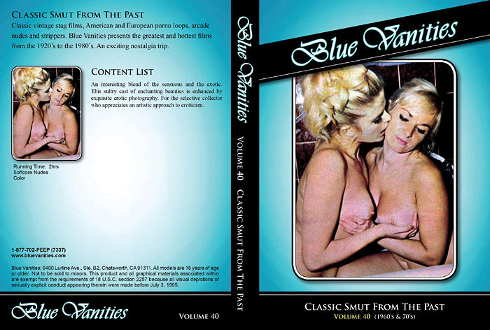 Softcore Nudes 40: 60's & 70's Blue Vanities - Classic Sealed DVD January Special